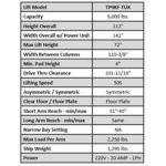 Tuxedo TP9KF-TUX 9,000 lb Two Post Floor Plate - Symmetric - Image 2