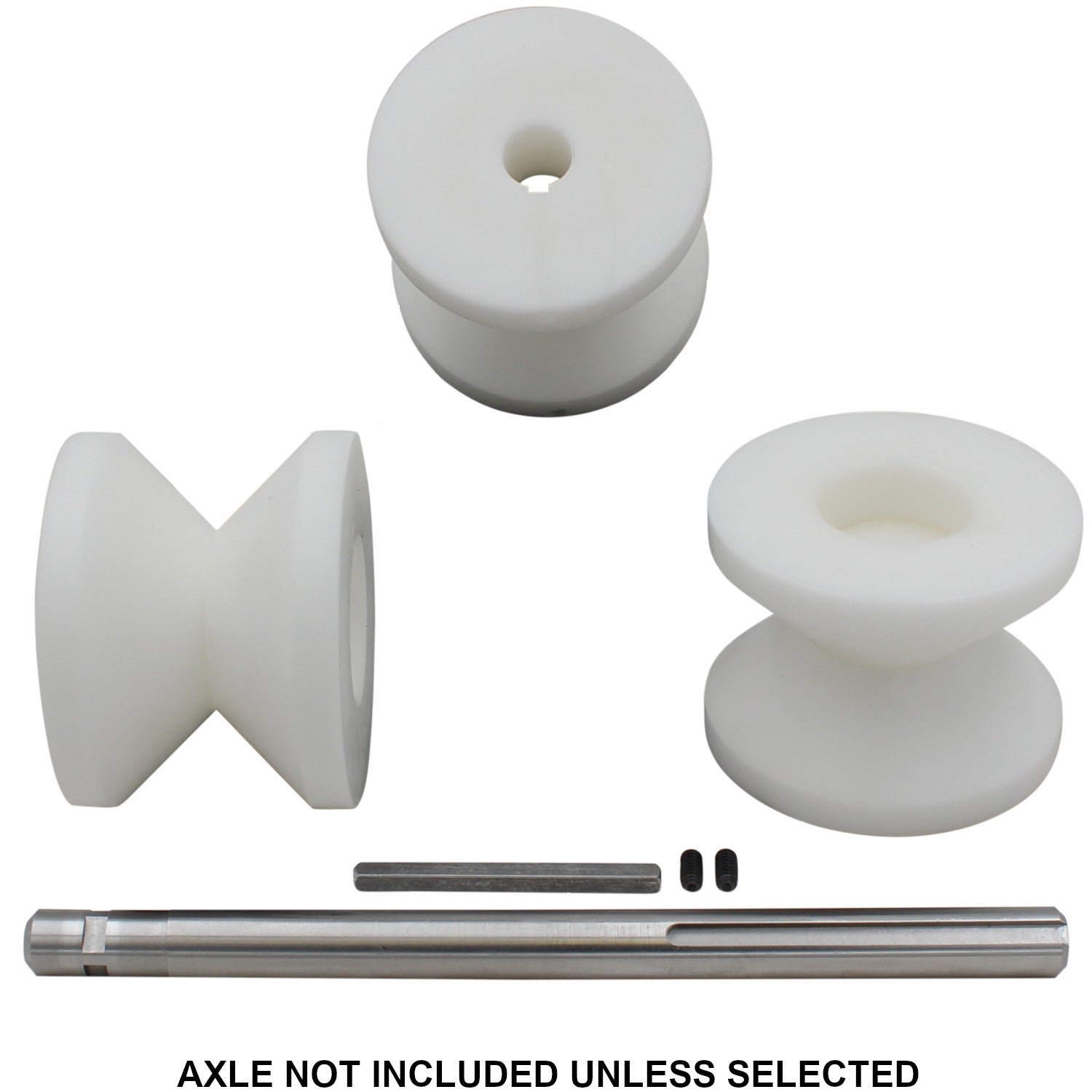V-GROOVEDELRIN-1 V Groove "Diamond Profile" Roller Dies Up To 1.5" Square Material On Edge Delrin - Image 1