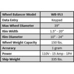 Tuxedo WB-953 Wheel Balancer - Hood Assembly Included - Image 6