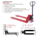 AFF 3900A Heavy-Duty Pallet Jack 5,500 lbs. Capacity - Image 2