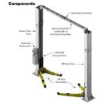 APEX AL10C Clearfloor Two Post Car Lift - Image 16
