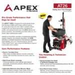 APEX AT26 Swing-Arm Tire Changer - Image 4
