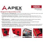APEX AT26 Tire Changer + AB28 Wheel Balancer Combo - Image 13