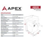 APEX AT26 Tire Changer + AB28 Wheel Balancer Combo - Image 15