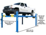 Atlas 412A Four Post Alignment Lift + RJ6BK Rolling Jacks Combo - Image 22