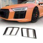 Audi R8 Carbon Fiber Fog Light Grille Trim (2016-2018)