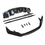 Audi R8 Carbon Fiber Front Bumper Splitter, Front Lip, Rear Diffuser, and Side Skirt Body Kit (2017-2024)