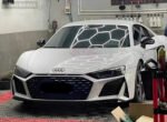 Audi R8 Carbon Fiber Full Body Kit (Front Lip, Side Skirts, Rear Diffuser, Rear Spoiler, Front Bumper Air Vents) 2017-2019 - Image 4