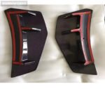 Audi R8 Coupe/Convertible Carbon Fiber Rear Side Bumper Splitter Cover Trims (2016-2018) - Image 6