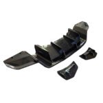 Audi R8 P-Type Carbon Fiber Rear Diffuser & Rear Lip Body Kit (2016-2018)