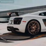 Audi R8 V10 Carbon Fiber Rear Lip Bumper Shovel Diffuser Modification Body Kit (2017-2019) - Image 5