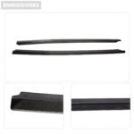 Audi R8 V10 Coupe Carbon Fiber Side Skirts Lip Extensions Body Kit (2016-2018) - Image 4