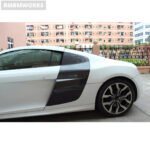 Audi R8 V8/V10 Coupe Carbon Fiber Side Door Fender Blade Trims (2008-2015) - Image 5