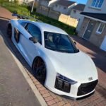 Audi R8 VRS Style Carbon Fiber Rear Bumper Lip Splitter Body Kit (2017-2019) - Image 5