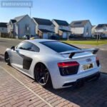 Audi R8 VRS Style Carbon Fiber Rear Bumper Lip Splitter Body Kit (2017-2019) - Image 6