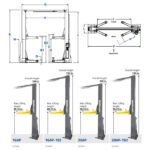 BendPak 16AP-192 Clearfloor Extra Tall Two Post Lift - Image 13