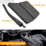 Black Front Center Console Armrest Cover Door For 10-17 BMW 5 Series F10 F11 F18 - Image 4