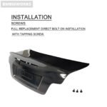 BMW 1 Series E82 M Coupe Carbon Fiber Rear Trunk Boot Cover Wing Lip (2008-2013) - Image 5