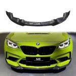 BMW 2 Series M2 F87 CS Style Carbon Fiber Front Bumper Lip (2016+)