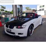 BMW 3 Series E92 M3 LB-Style Wide Body Kit – Fender FRP Unpainted Black Rear Bumper, Tail Spoiler & Rear Diffuser - Image 6