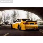 BMW 3 Series E92 M3 LB-Style Wide Body Kit – Fender FRP Unpainted Black Rear Bumper, Tail Spoiler & Rear Diffuser - Image 4
