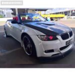 BMW 3 Series E92 M3 LB-Style Wide Body Kit – Fender FRP Unpainted Black Rear Bumper, Tail Spoiler & Rear Diffuser - Image 2