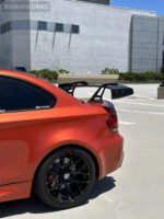BMW E82 E90 E92 E60 E63 Carbon Fiber Rear Swan Neck Wing - Image 3