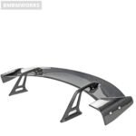 BMW E82 E90 E92 E60 E63 Carbon Fiber Rear Swan Neck Wing - Image 4