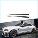 BMW G80/G82 M3 & M4 Carbon Fiber Side Skirt Extensions