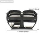 BMW G80 M3/G82-G83 M4 Carbon Fiber Front Bumper Grill Air With ACC (2021-2022) - Image 6