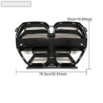 BMW G80 M3 & G82/G83 M4 Carbon Fiber Front Bumper Grille (2021-2022, Without ACC) - Image 6