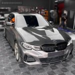 BMW GTS-Style Carbon Fiber Front Bonnet Hood Cover 3 Series G20 M340i 2020 - Image 3