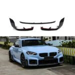 BMW M2 G87 MP-Style Carbon Fiber Front Lip Splitter 3-Piece Kit 2023