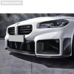 BMW M2 G87 MP-Style Carbon Fiber Front Lip Splitter 3-Piece Kit 2023 - Image 5