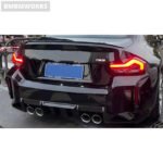 BMW M2 G87 R44 Dry Carbon Fiber Rear Lip Spoiler - Image 6