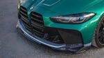 BMW M3/M4 (G80/G82/G83) 3-Piece Carbon Fiber Front Bumper Chin Lip Spoiler (2022+)