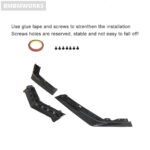 Chevrolet Corvette C8 2-Door Front Bumper Lip Spoiler Splitter Wide Body Kit (2023) - Image 6