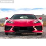 Chevrolet Corvette C8 Carbon Fiber Front Bumper Splitter Front Lip Chin Spoiler Diffuser (2019+) - Image 4