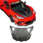 Chevrolet Corvette C8 ST Style Carbon Fiber Hood (2019-Present)