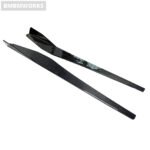 Chevrolet Corvette C8 Z06 Carbon Fiber Side Skirt Splitters with Winglets (2020+) - Image 3