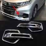 Chrome Bumper Front Fog Light Lamp Cover Trim Bezel 2018 Honda Odyssey RC1 RC2 J