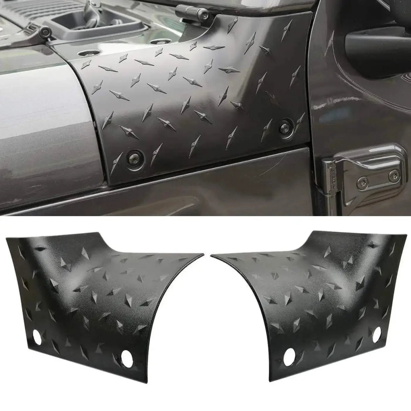 cowl-body-armor-outer-engine-hood-cover-guard-jeep-wrangler-jl-gladiator-jt-2018-899 Cowl Body Armor Outer Engine Hood Cover Guard Jeep Wrangler JL Gladiator JT 2018 - Image 1