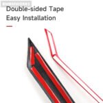 Door Strips Trim Decals Carbon Fiber Stickers 10th 2016-2021 Honda Civic - Image 4