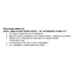 iDEAL Semi and Side Downdraft Paint Booth 48" Extension Panel Kit - Image 3