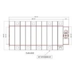 iDEAL Cross Flow Paint Spray Booth 30" Light Extension Panel Kit - Image 2