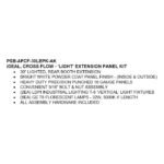 iDEAL Cross Flow Paint Spray Booth 30" Light Extension Panel Kit - Image 3