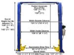 Atlas 9KOHX Overhead Adjustable Height Two Post Lift - Image 4