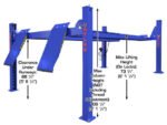 Atlas Platinum PVL14OF-EXT ALI Certified Open Front Four Post Alignment Lift - Image 5
