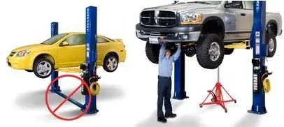 BendPak Two Post Lift Clearfloor Convenience