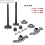 Engine Head Intake Exhaust Valve & Rocker Arm Kit Mahindra Honda XR100R 81-03 XR - Image 2